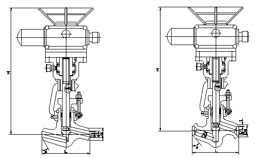 J961HY電動高溫高壓截止閥結(jié)構(gòu)圖